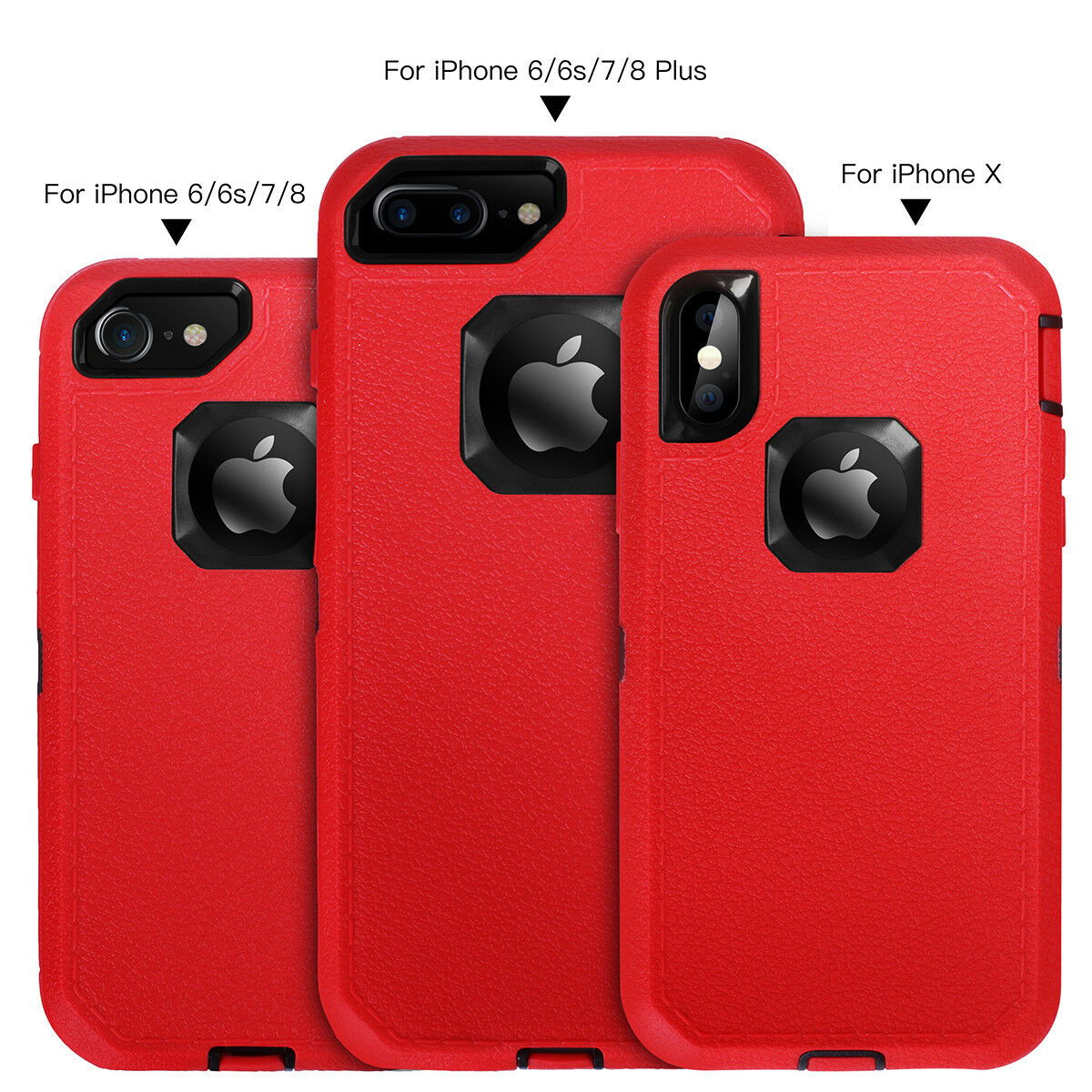 Heavy Duty Shockproof Hybrid Rugged Armor Case Belt Clip For iPhone - carolay.co
