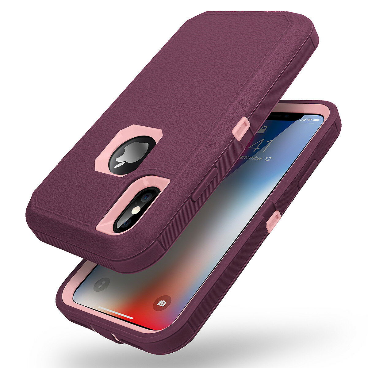 Heavy Duty Shockproof Hybrid Rugged Armor Case Belt Clip For iPhone - carolay.co