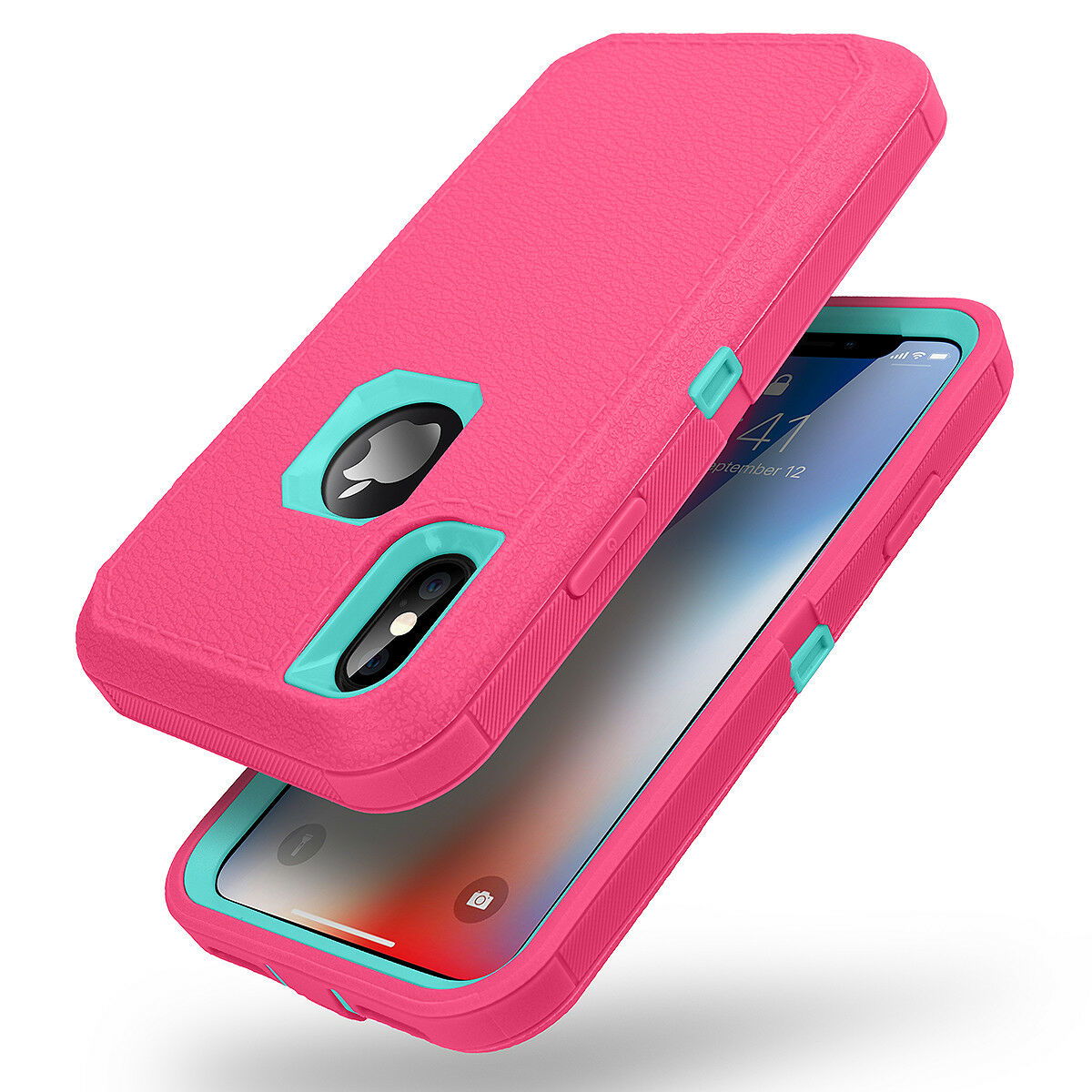 Heavy Duty Shockproof Hybrid Rugged Armor Case Belt Clip For iPhone - carolay.co