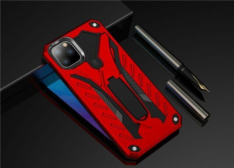 Heavy Duty Shockproof Stand Cover Glass Screen Protector For iPhone - carolay.co