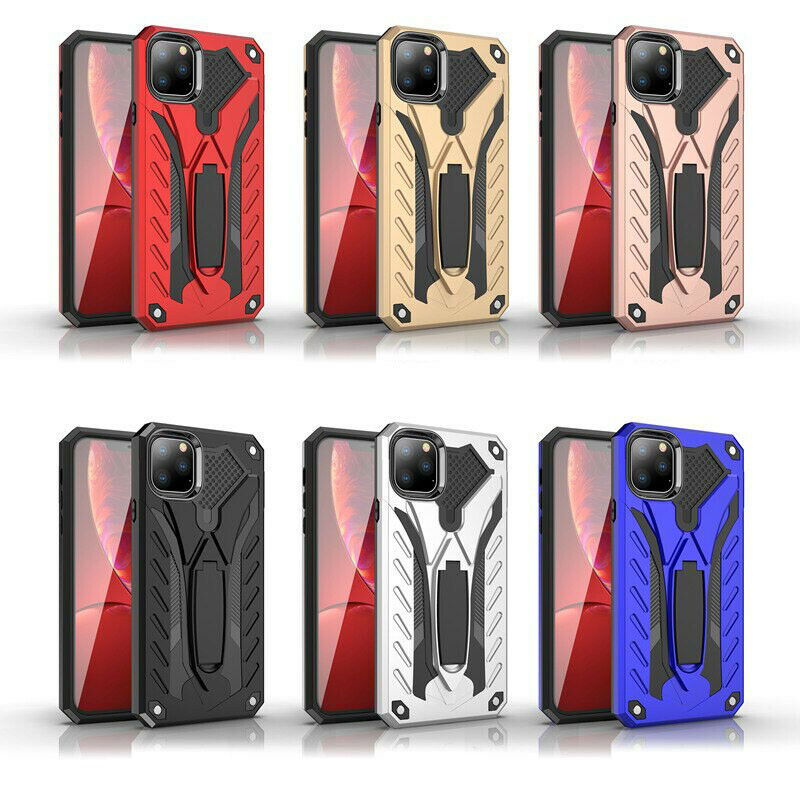 Heavy Duty Shockproof Stand Cover Glass Screen Protector For iPhone - carolay.co