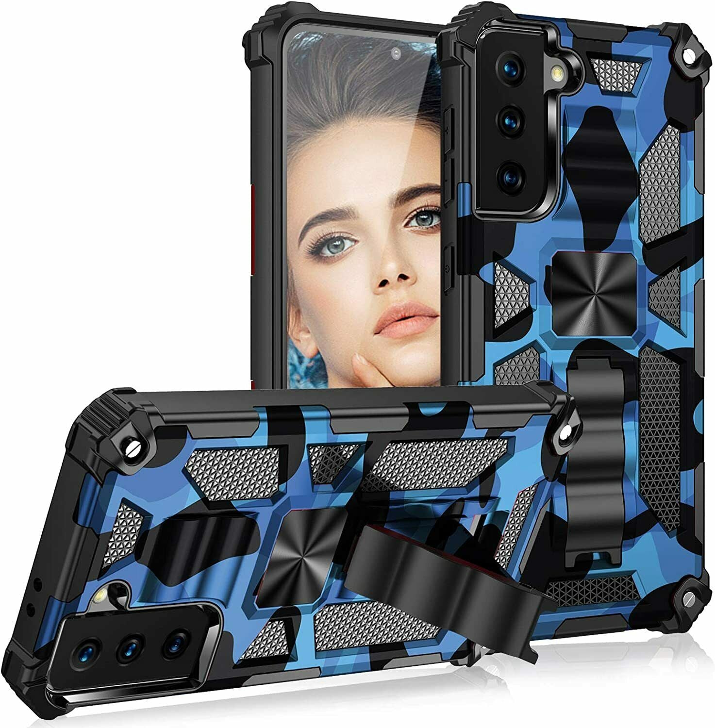 Hybrid Case Camouflage Kickstand for Samsung Galaxy - carolay.co