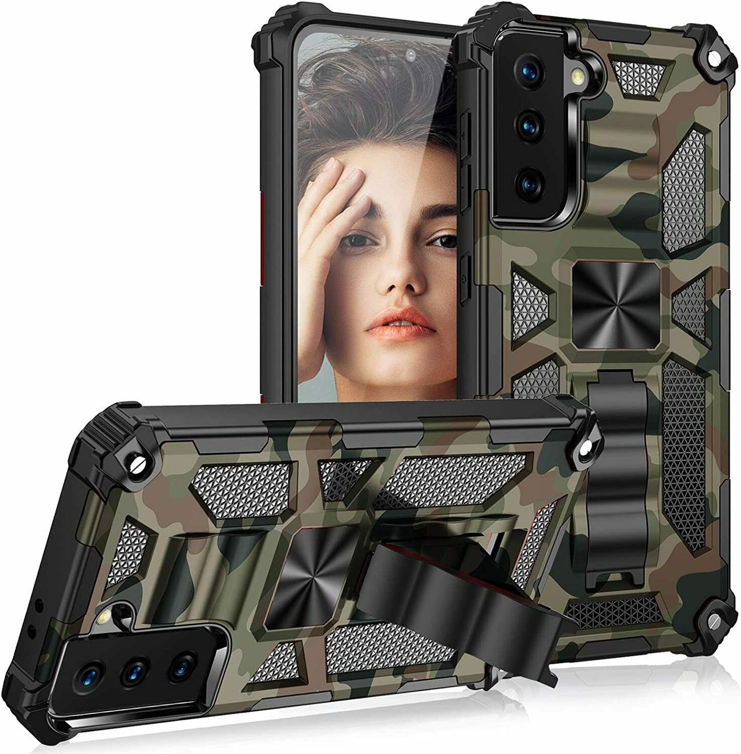 Hybrid Case Camouflage Kickstand for Samsung Galaxy - carolay.co