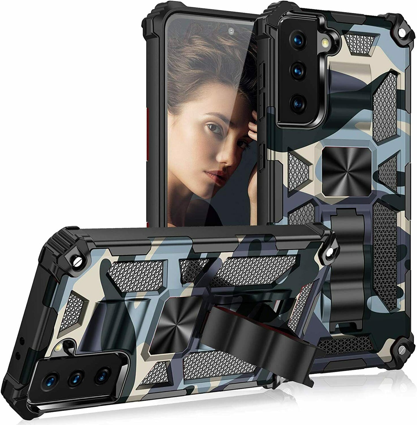 Hybrid Case Camouflage Kickstand for Samsung Galaxy - carolay.co