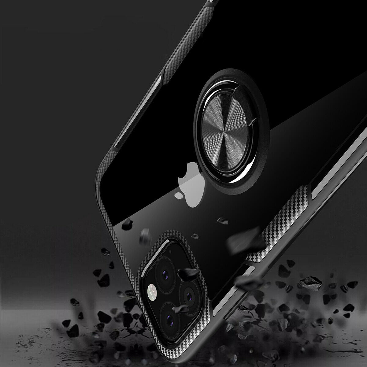 Hybrid Case Magnetic Stand Ring Holder Armor Rubber For iPhone - carolay.co