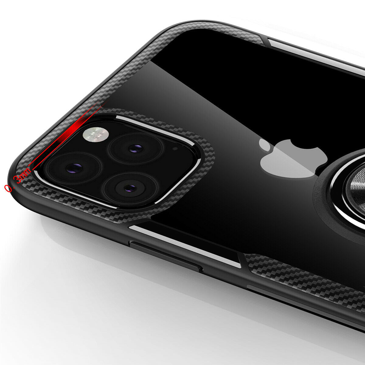 Hybrid Case Magnetic Stand Ring Holder Armor Rubber For iPhone - carolay.co