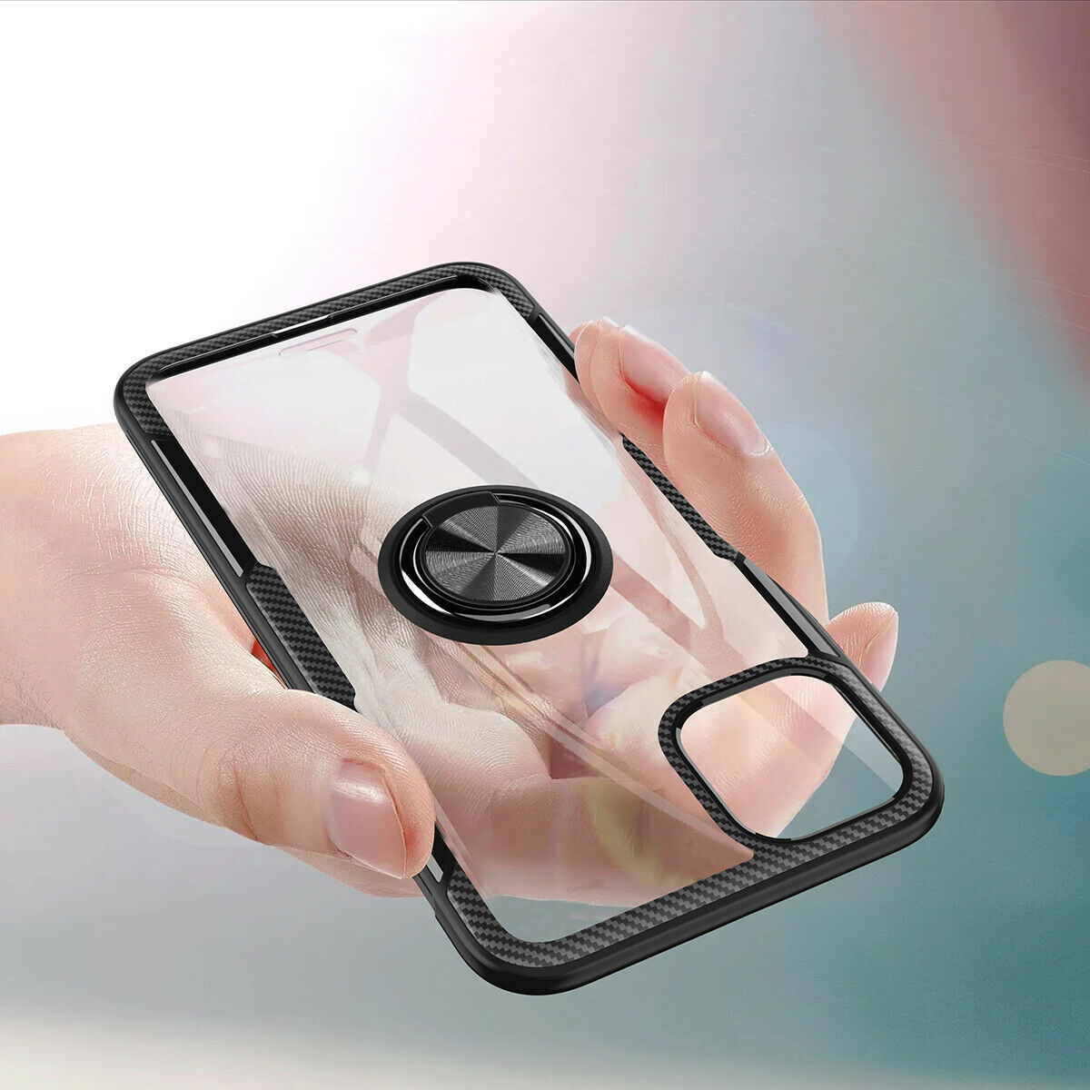 Hybrid Case Magnetic Stand Ring Holder Armor Rubber For iPhone - carolay.co