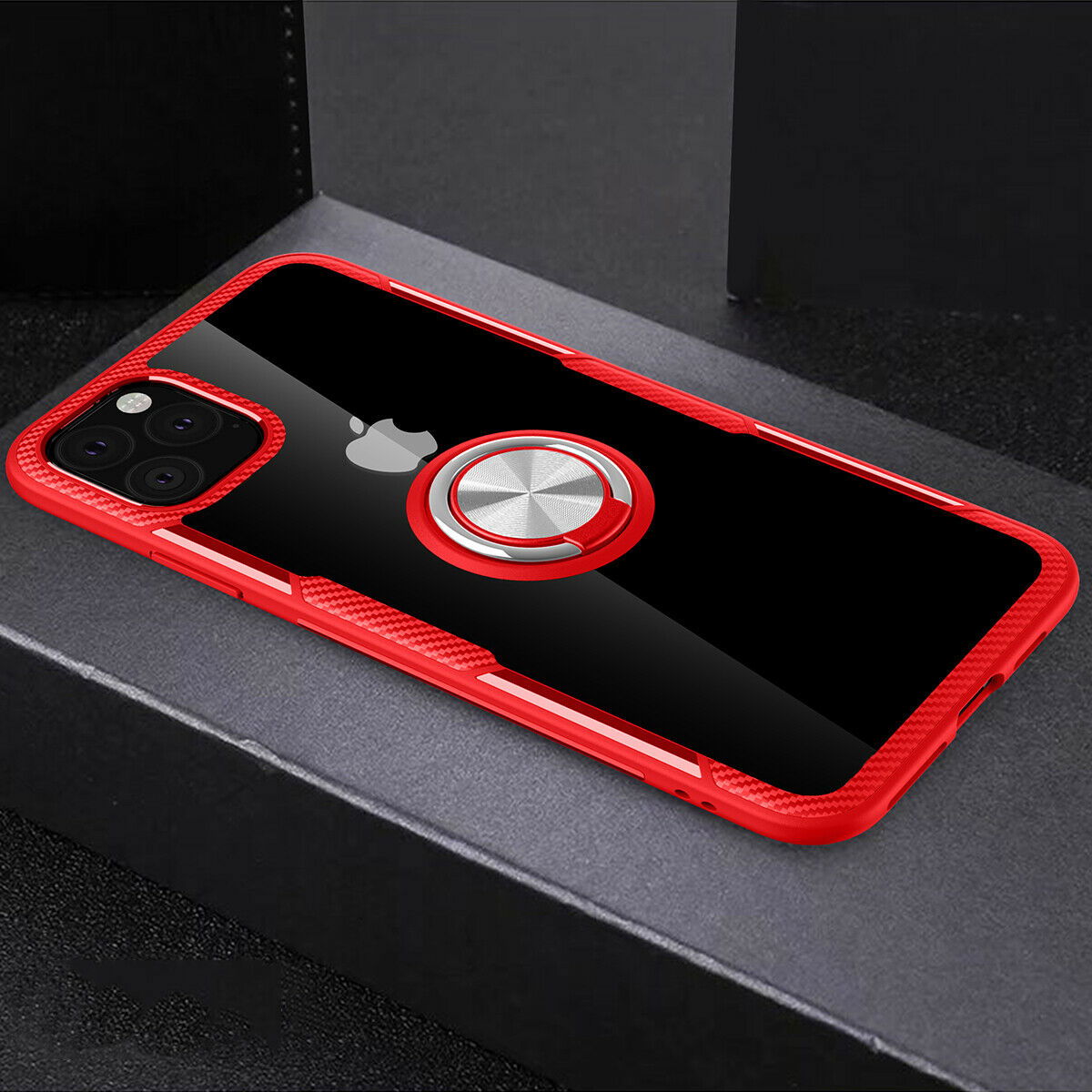 Hybrid Case Magnetic Stand Ring Holder Armor Rubber For iPhone - carolay.co