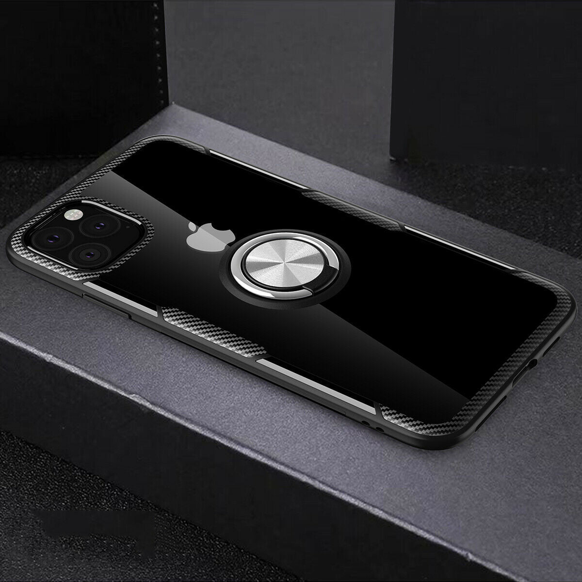 Hybrid Case Magnetic Stand Ring Holder Armor Rubber For iPhone - carolay.co