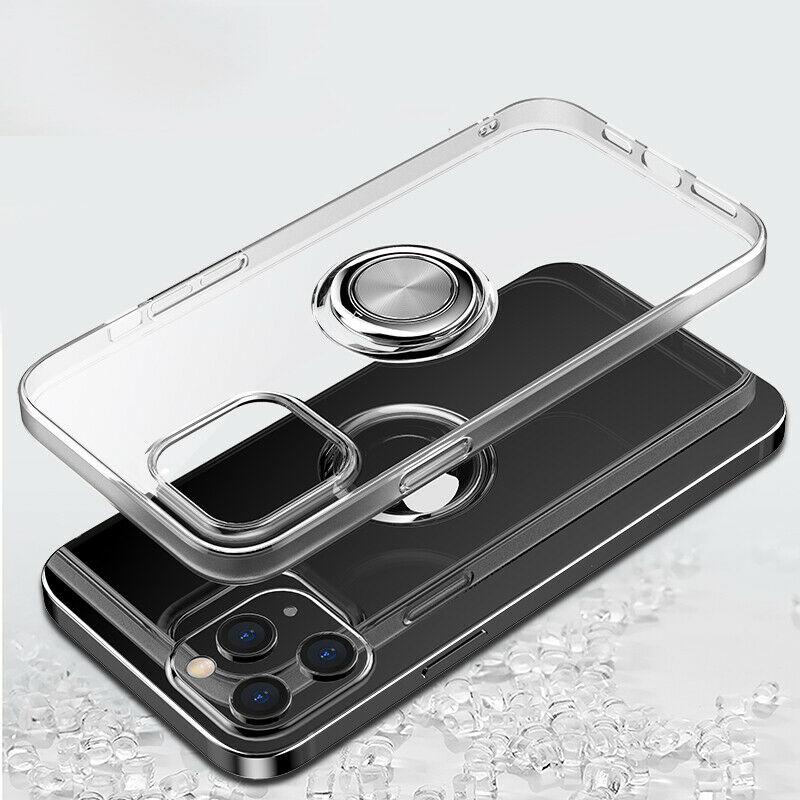 Hybrid Clear Back Ring Stand Shockproof Slim Case For iPhone - carolay.co