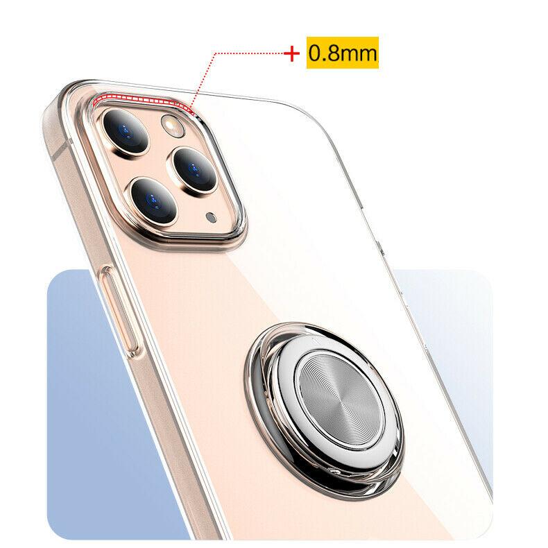 Hybrid Clear Back Ring Stand Shockproof Slim Case For iPhone - carolay.co