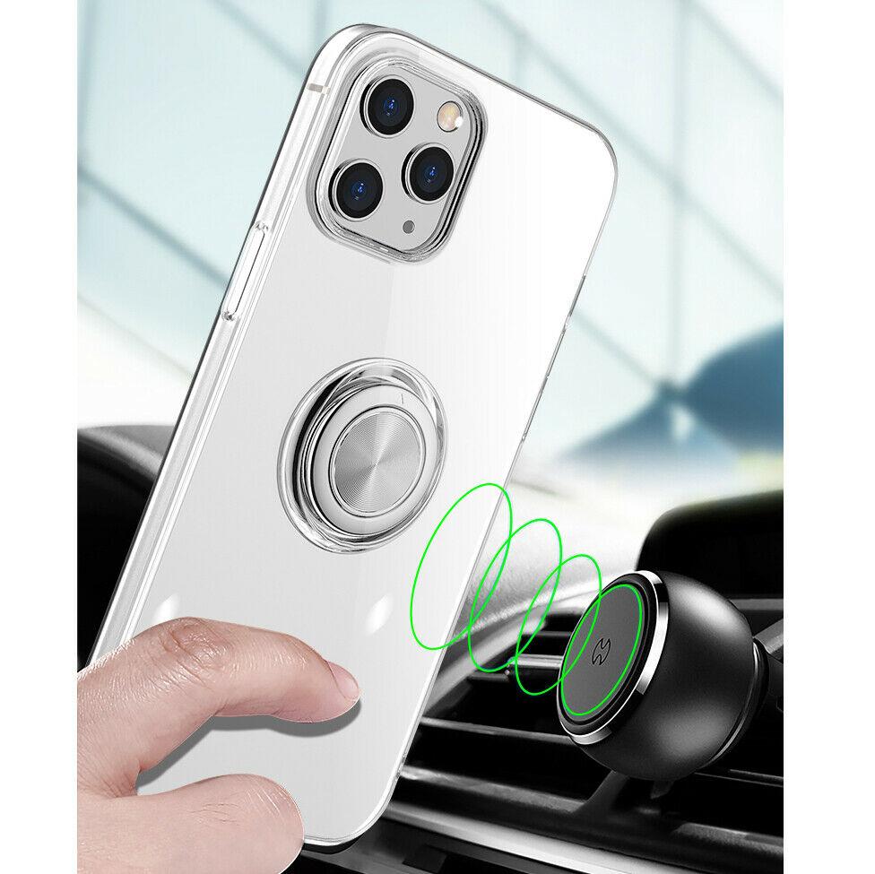 Hybrid Clear Back Ring Stand Shockproof Slim Case For iPhone - carolay.co