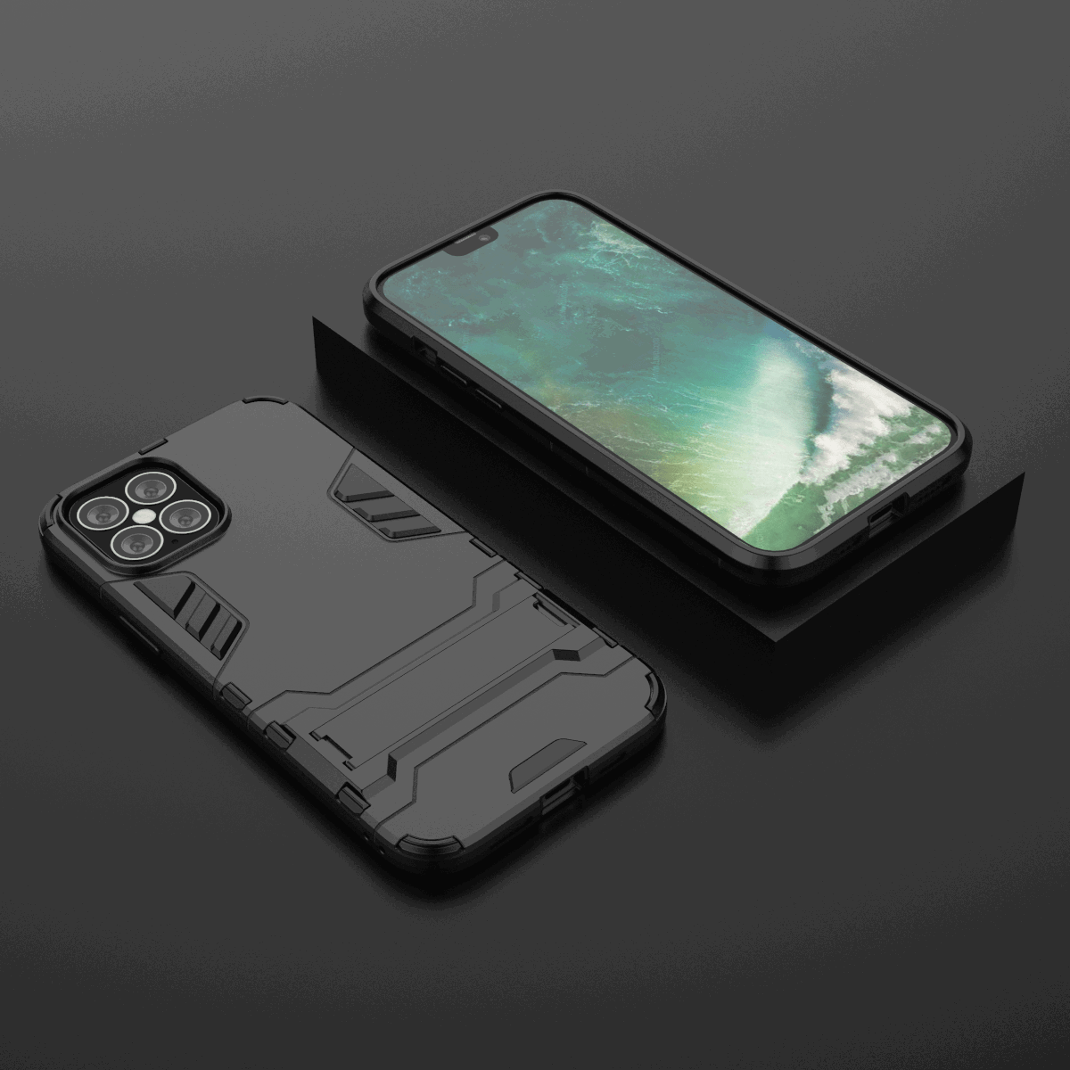 Hybrid Shockproof Armor Kickstand Case For iPhone - carolay.co