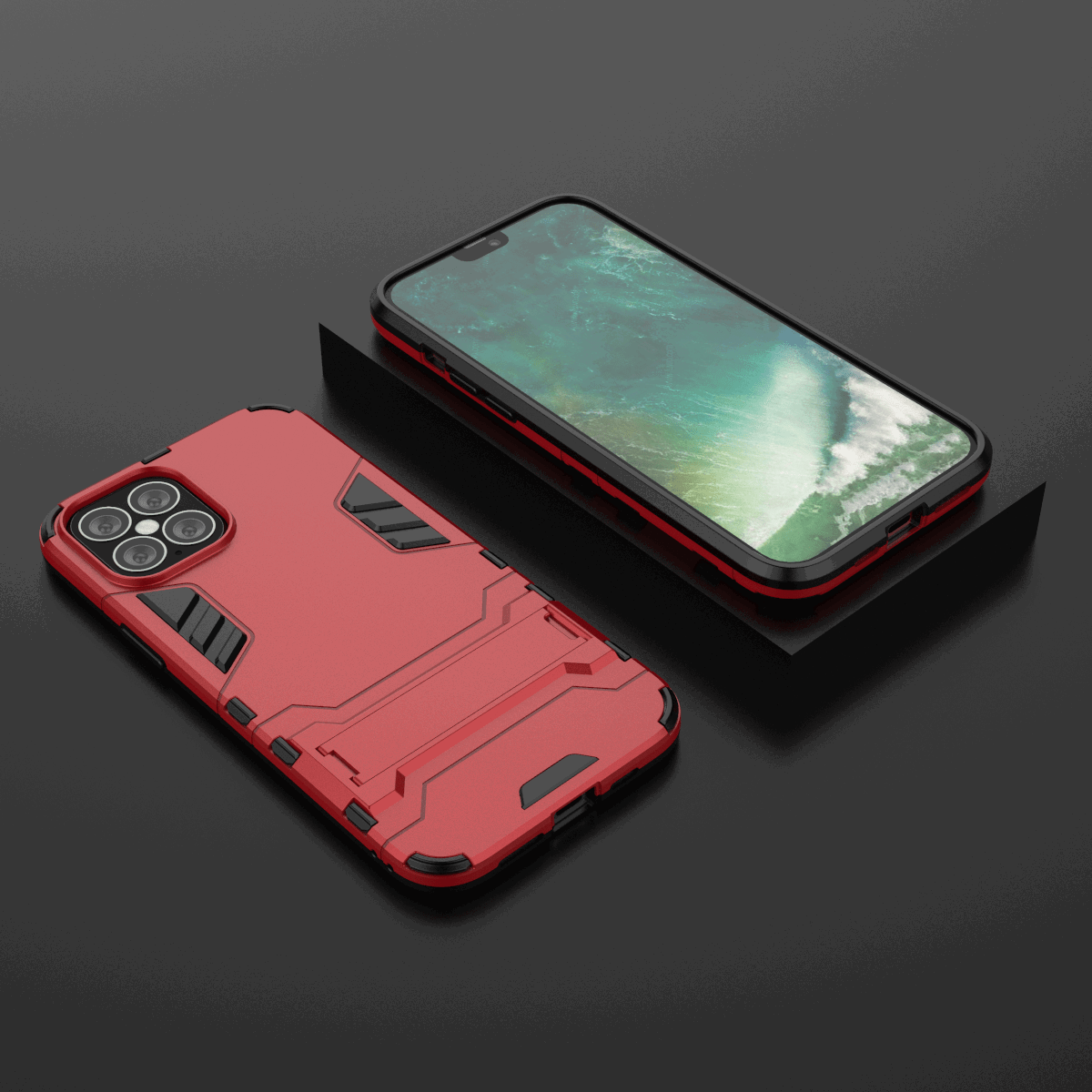 Hybrid Shockproof Armor Kickstand Case For iPhone - carolay.co