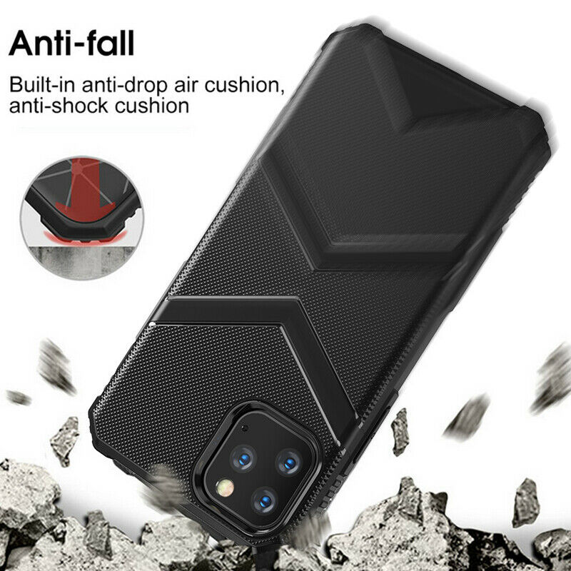 Hybrid Silicone Rubber Armor Heavy Duty Case For iPhone 11 Pro Max - carolay.co