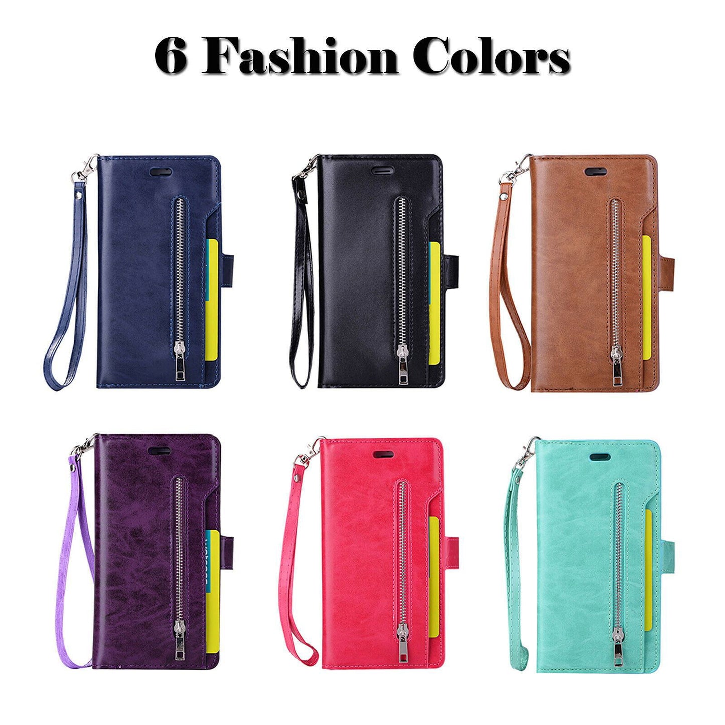 Leather Wallet Card Holder Stand Cover For iPhone - carolay.co