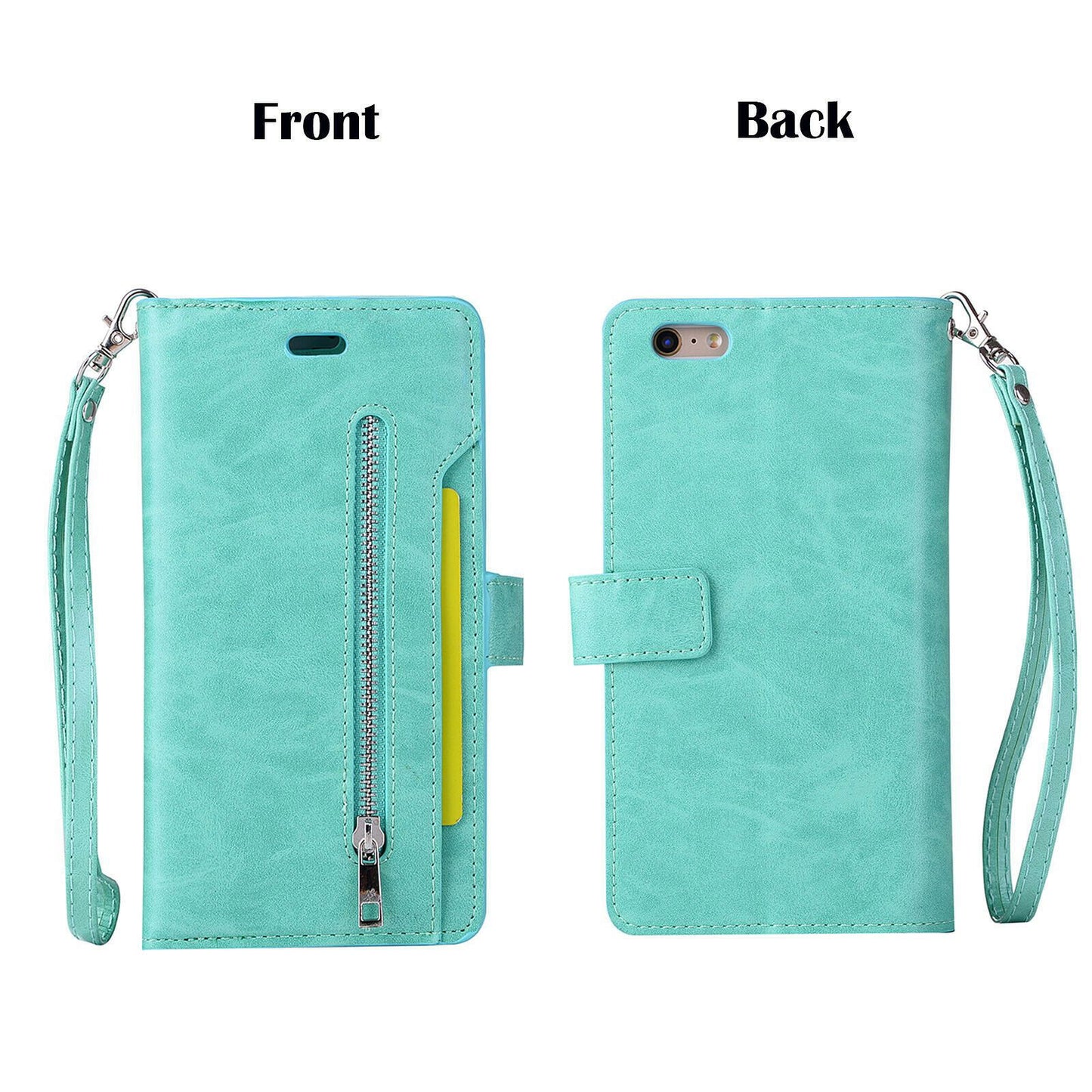 Leather Wallet Card Holder Stand Cover For iPhone - carolay.co