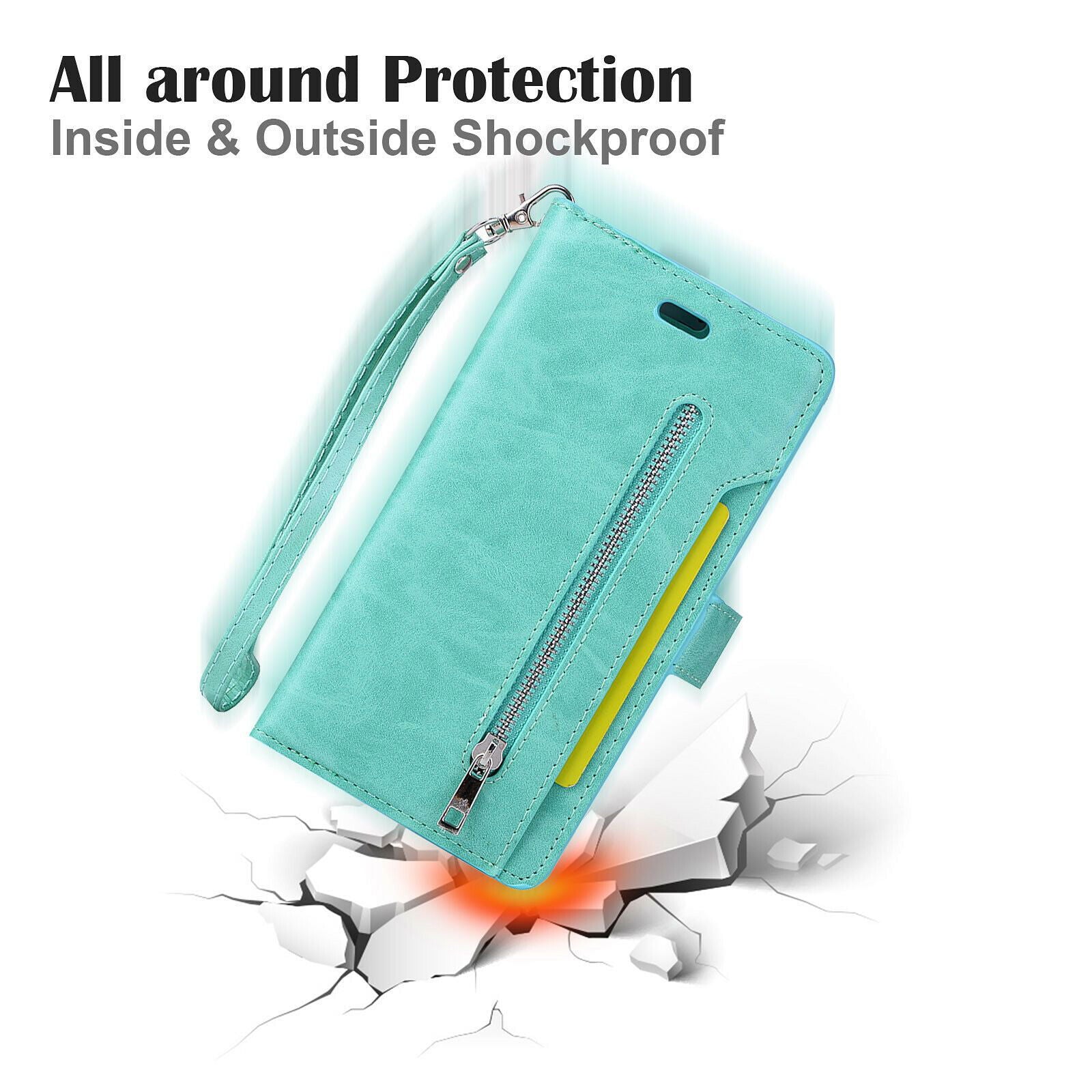 Leather Wallet Card Holder Stand Cover For iPhone - carolay.co