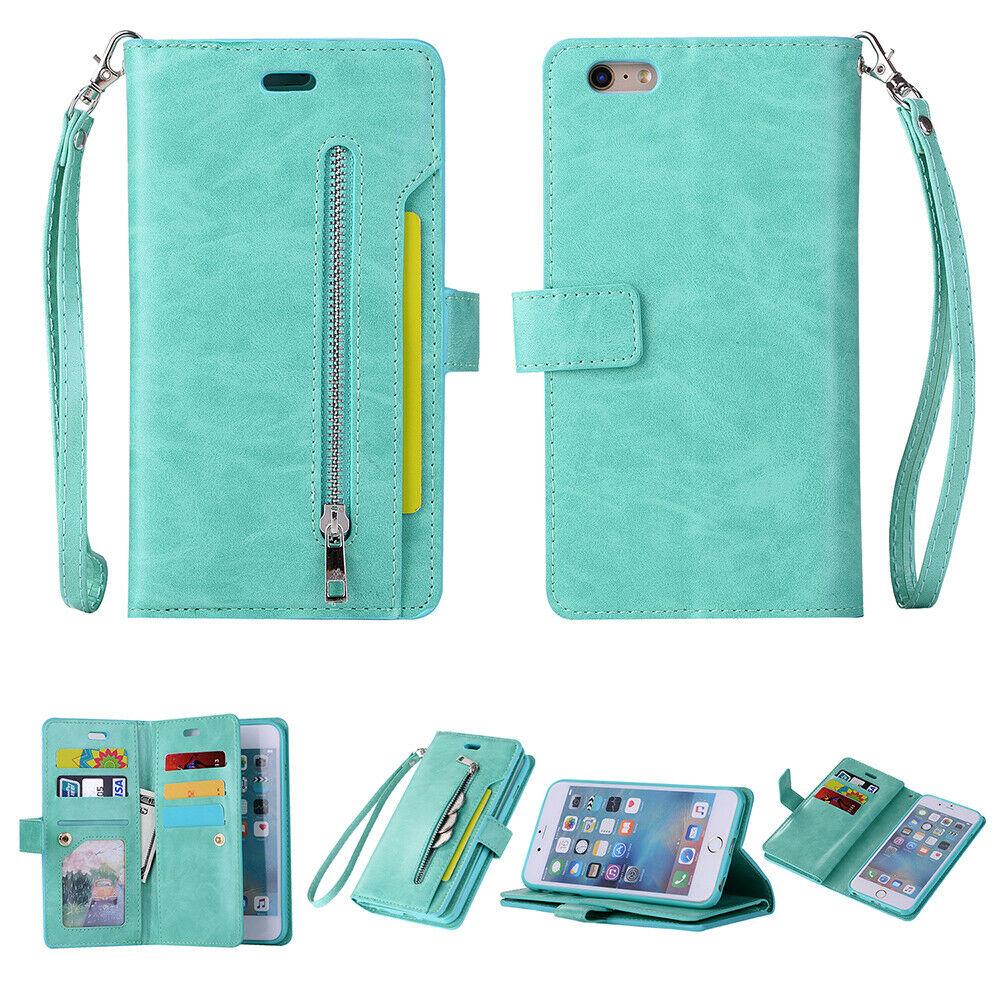 Leather Wallet Card Holder Stand Cover For iPhone - carolay.co