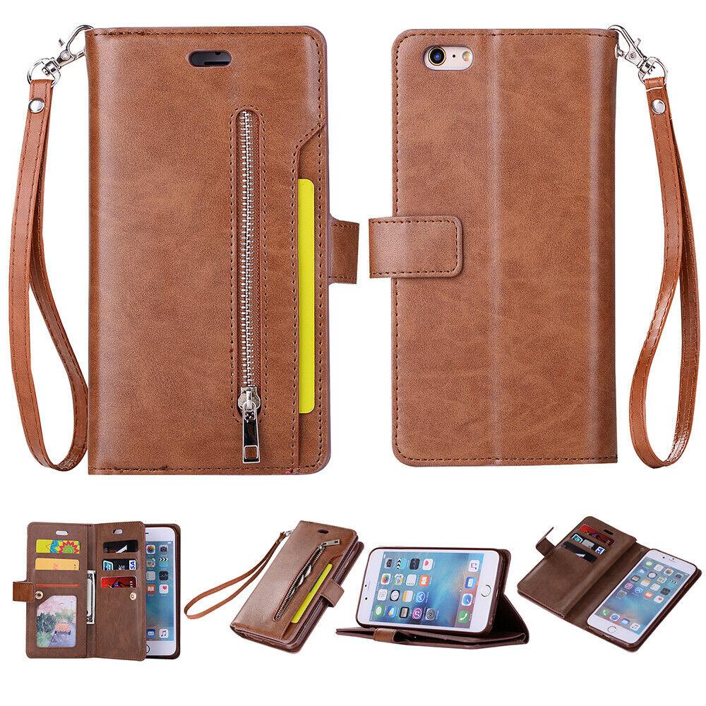 Leather Wallet Card Holder Stand Cover For iPhone - carolay.co