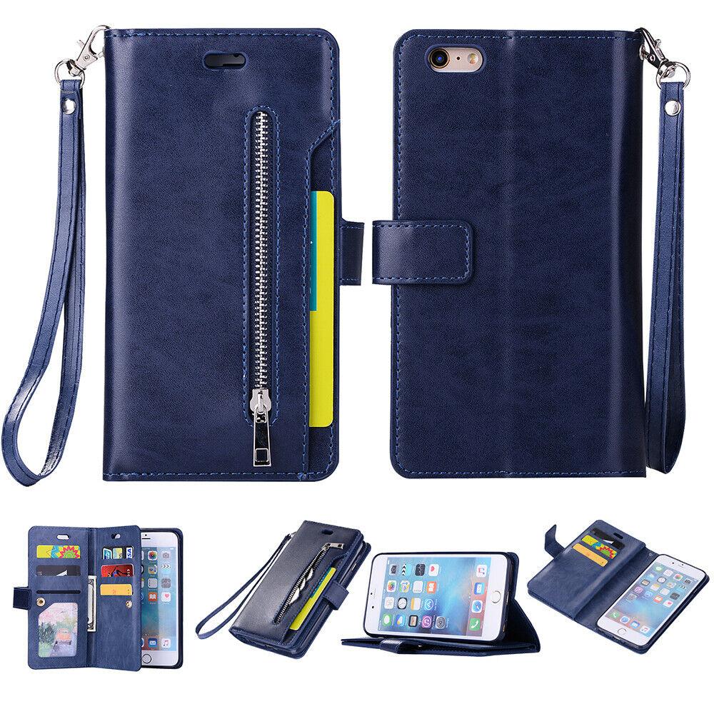 Leather Wallet Card Holder Stand Cover For iPhone - carolay.co
