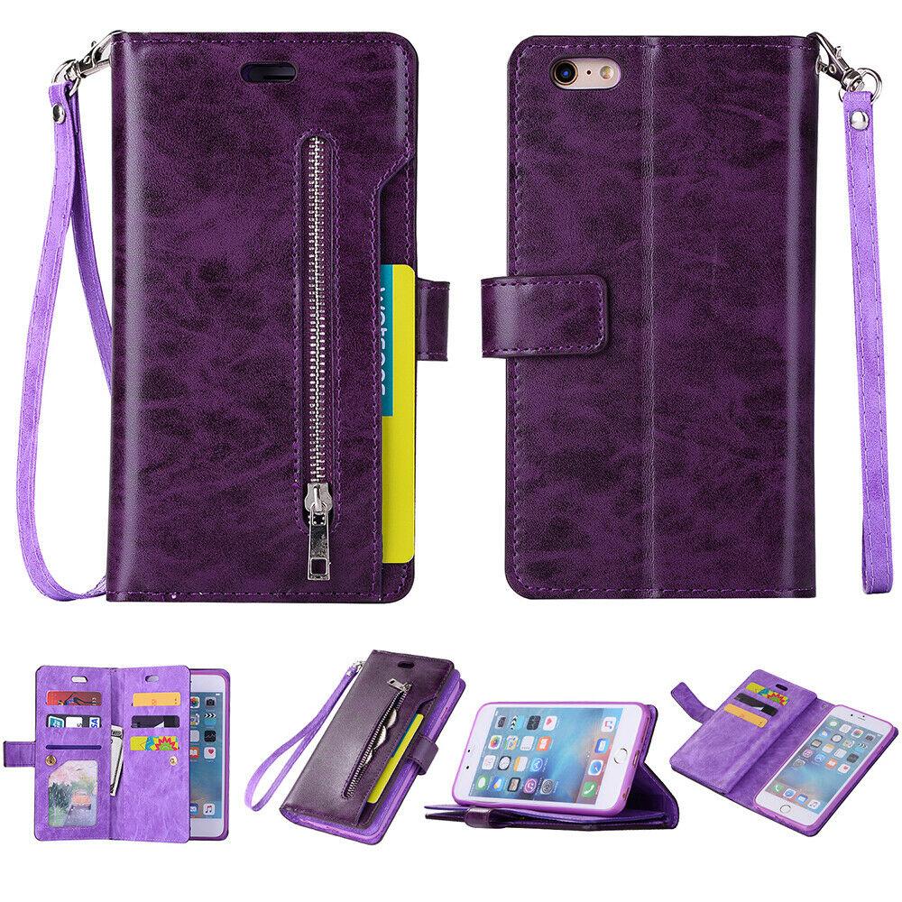 Leather Wallet Card Holder Stand Cover For iPhone - carolay.co