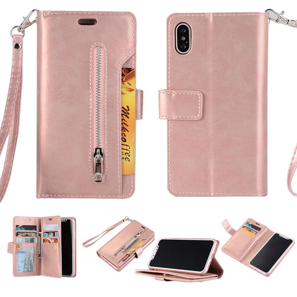 Leather Wallet Card Holder Stand Cover For iPhone - carolay.co