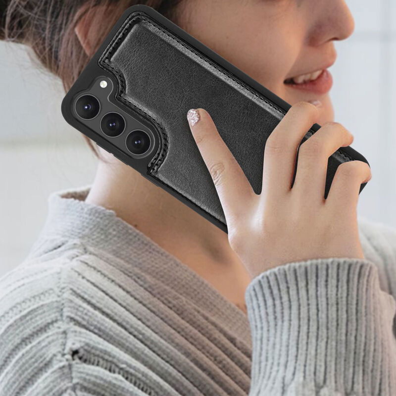 Leather Wallet Case with Card Slots for Samsung S23 - carolay.co