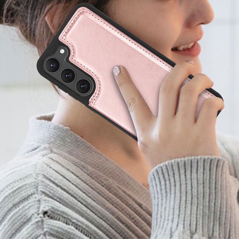 Leather Wallet Case with Card Slots for Samsung S23 - carolay.co