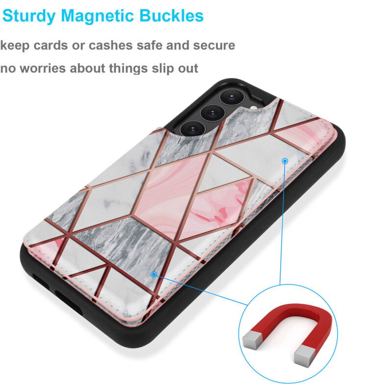 Leather Wallet Case with Card Slots for Samsung S23 - carolay.co