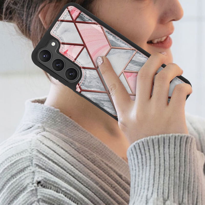 Leather Wallet Case with Card Slots for Samsung S23 - carolay.co