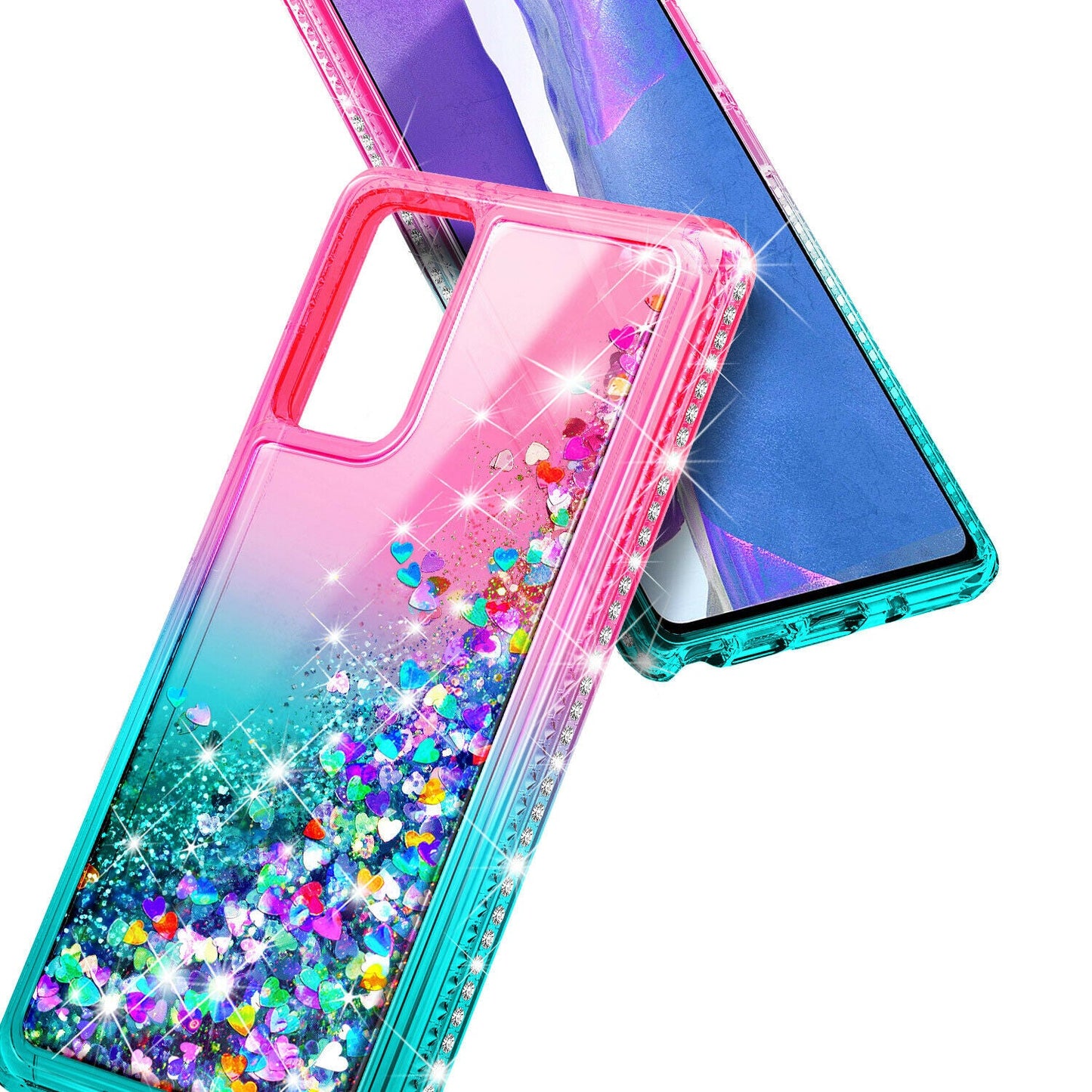 Liquid Glitter Cover for Samsung Galaxy S20 FE 5G Glass Protector - carolay.co