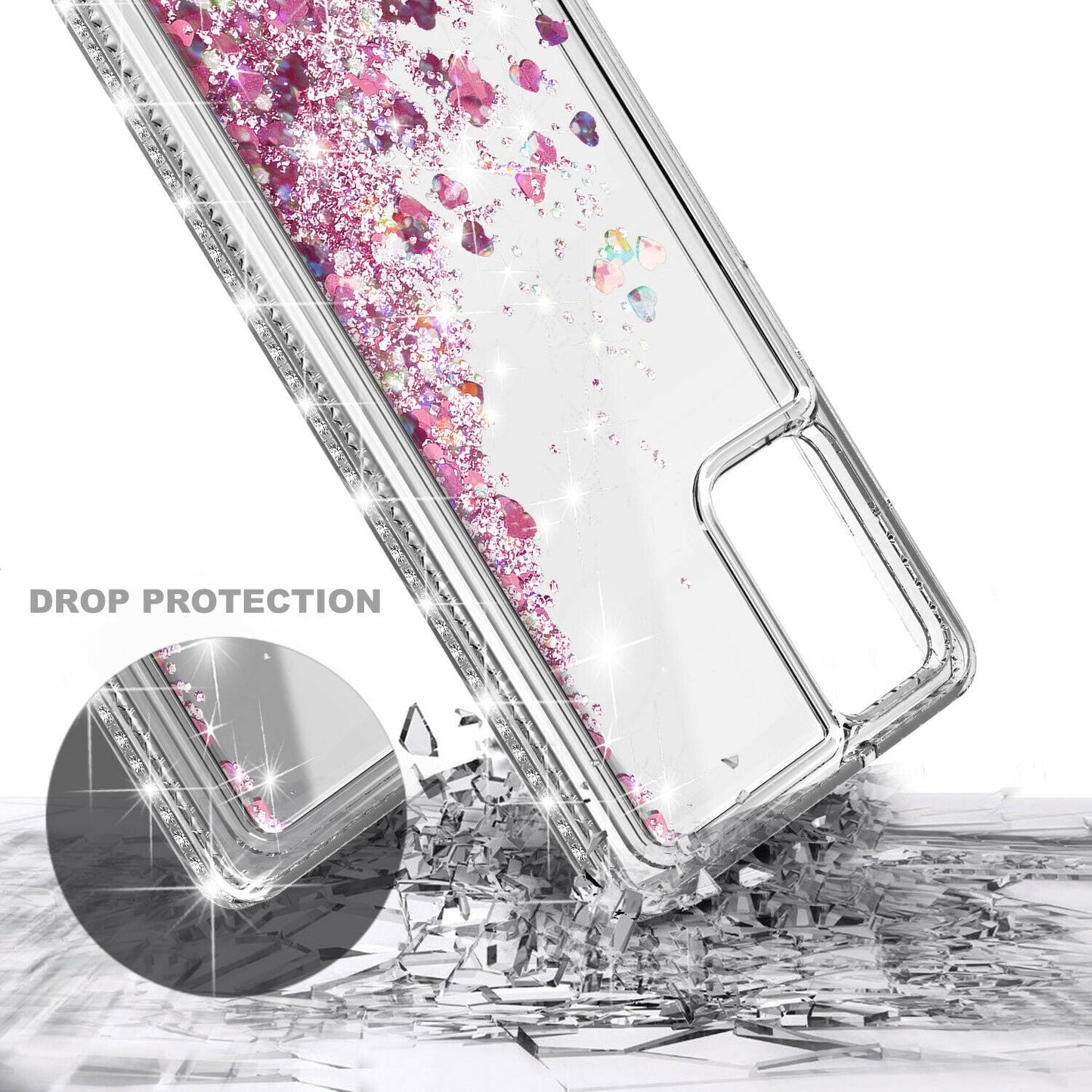 Liquid Glitter Cover for Samsung Galaxy S20 FE 5G Glass Protector - carolay.co