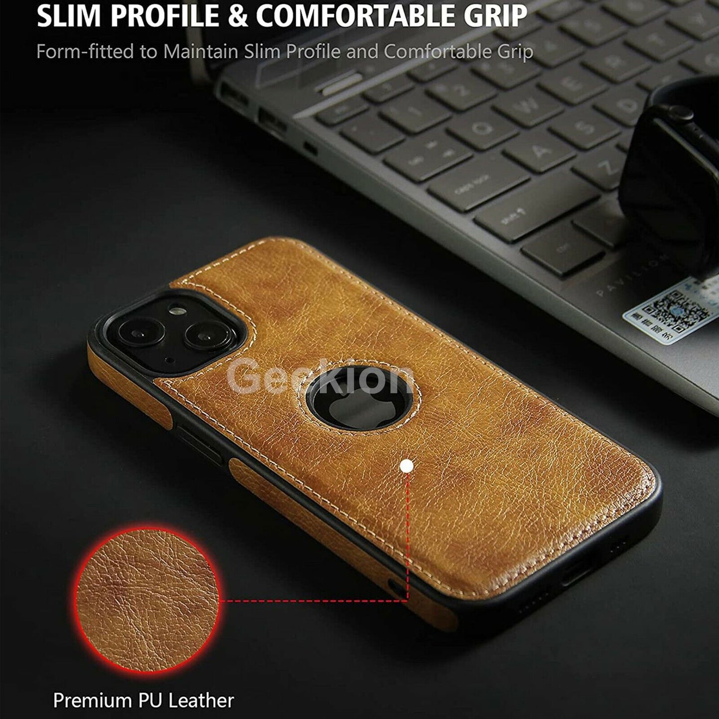 Luxurious Leather Case for iPhone 16 Premium Protection with Card Holder - carolay.co