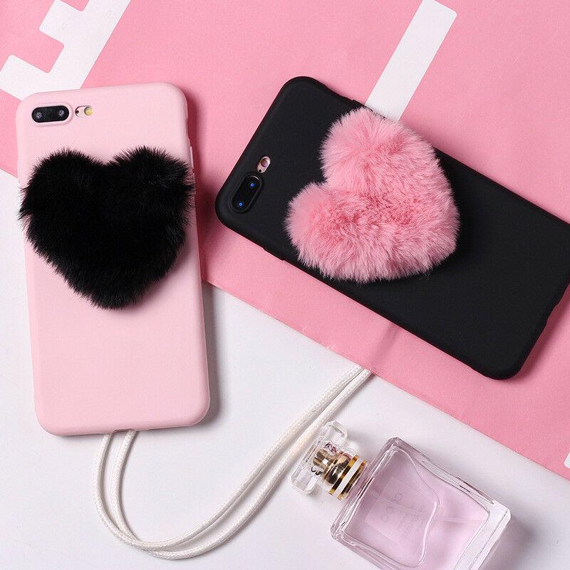 Luxury Cute Fur Back Silicone Case For iPhone - carolay.co