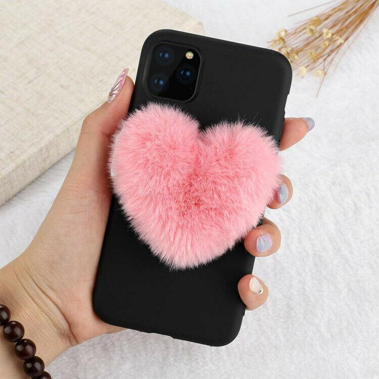 Luxury Cute Fur Back Silicone Case For iPhone - carolay.co