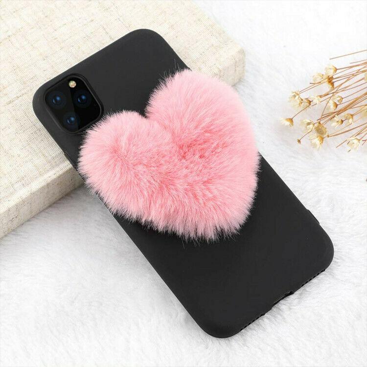 Luxury Cute Fur Back Silicone Case For iPhone - carolay.co