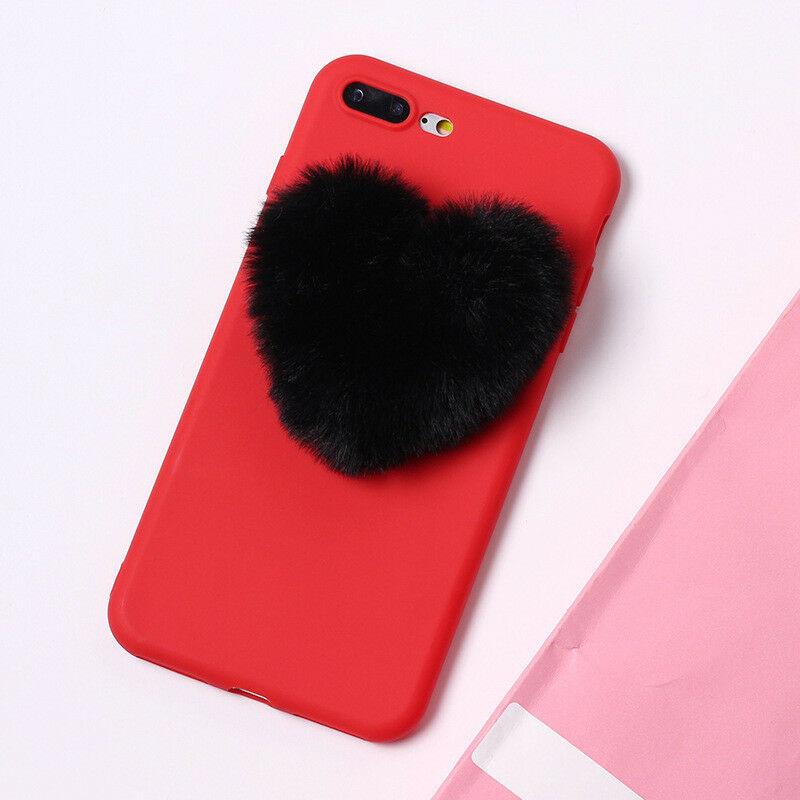Luxury Cute Fur Back Silicone Case For iPhone - carolay.co