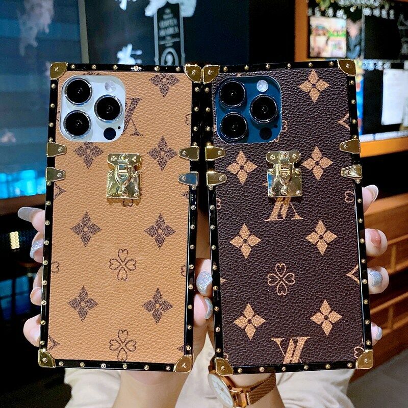 Luxury Leather Square Case For Samsung S23 - carolay.co