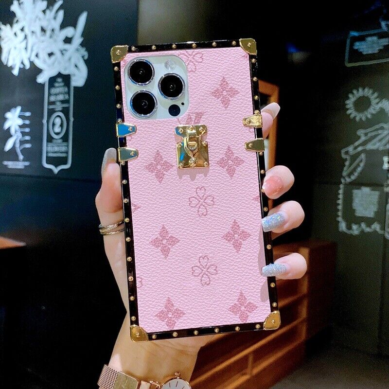Luxury Leather Square Case For Samsung S23 - carolay.co