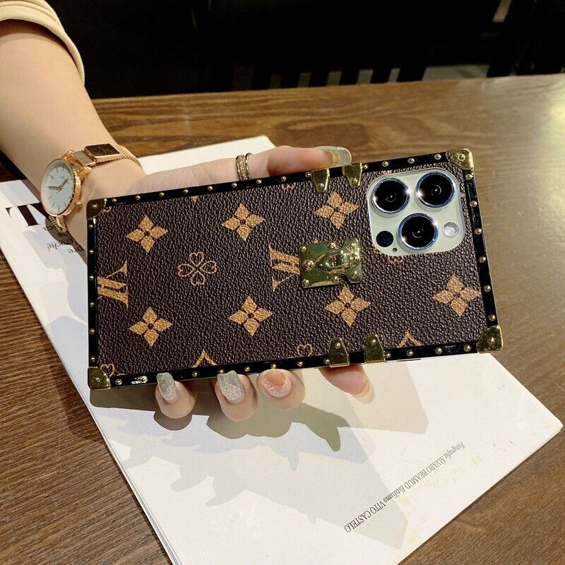 Luxury Leather Square Case For Samsung S23 - carolay.co