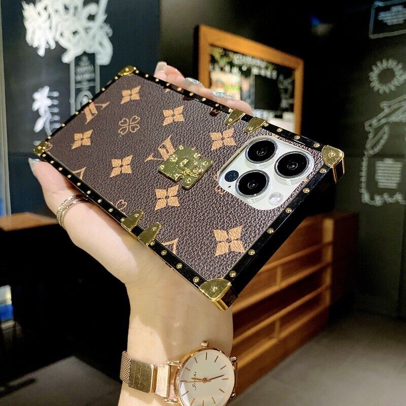Luxury Leather Square Case For Samsung S23 - carolay.co