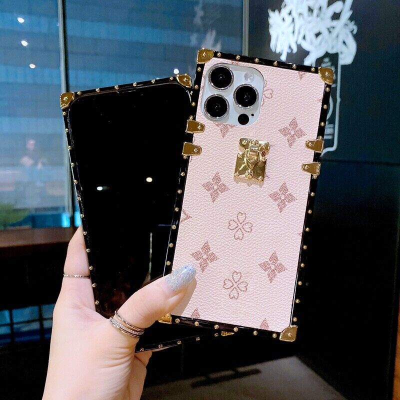 Luxury Leather Square Case For Samsung S23 - carolay.co