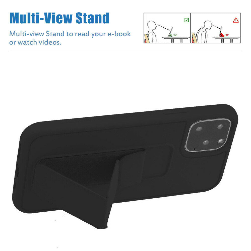 Magnetic Leather Hand Strap Stand Holder Case For iPhone - carolay.co