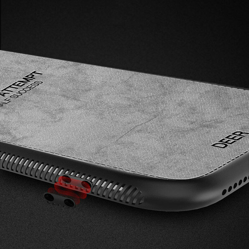 Man Shockproof Bumper Slim Canvas Back Case For iPhone - carolay.co