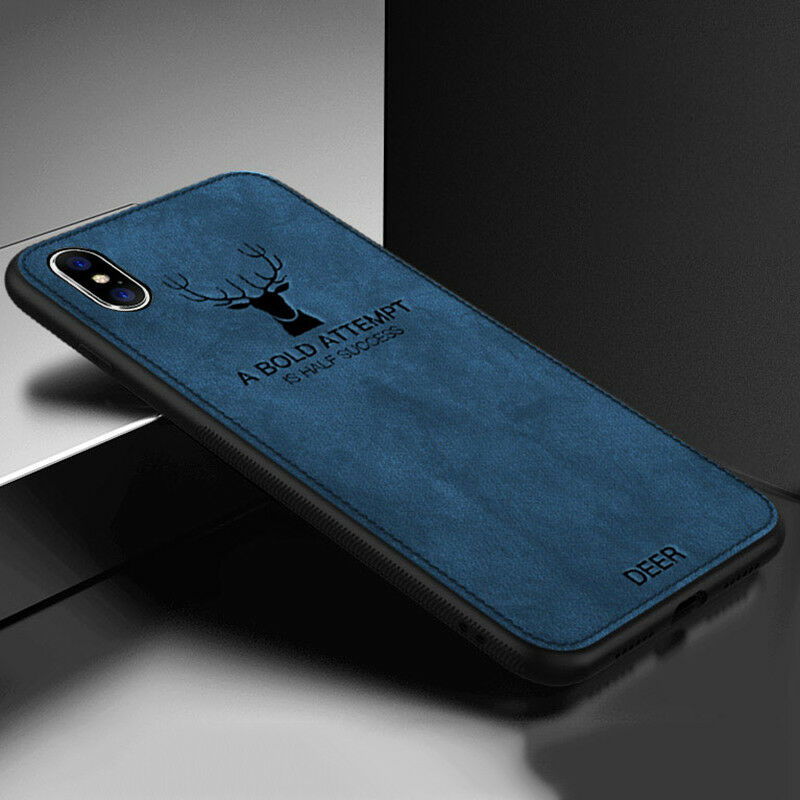 Man Shockproof Bumper Slim Canvas Back Case For iPhone - carolay.co