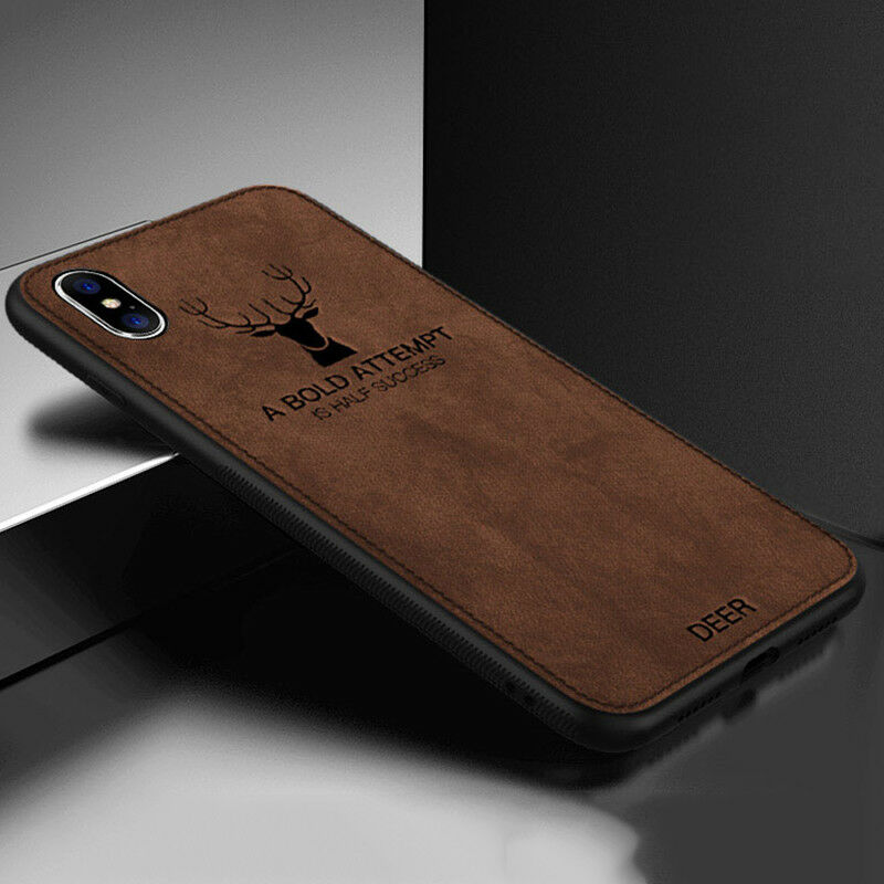 Man Shockproof Bumper Slim Canvas Back Case For iPhone - carolay.co