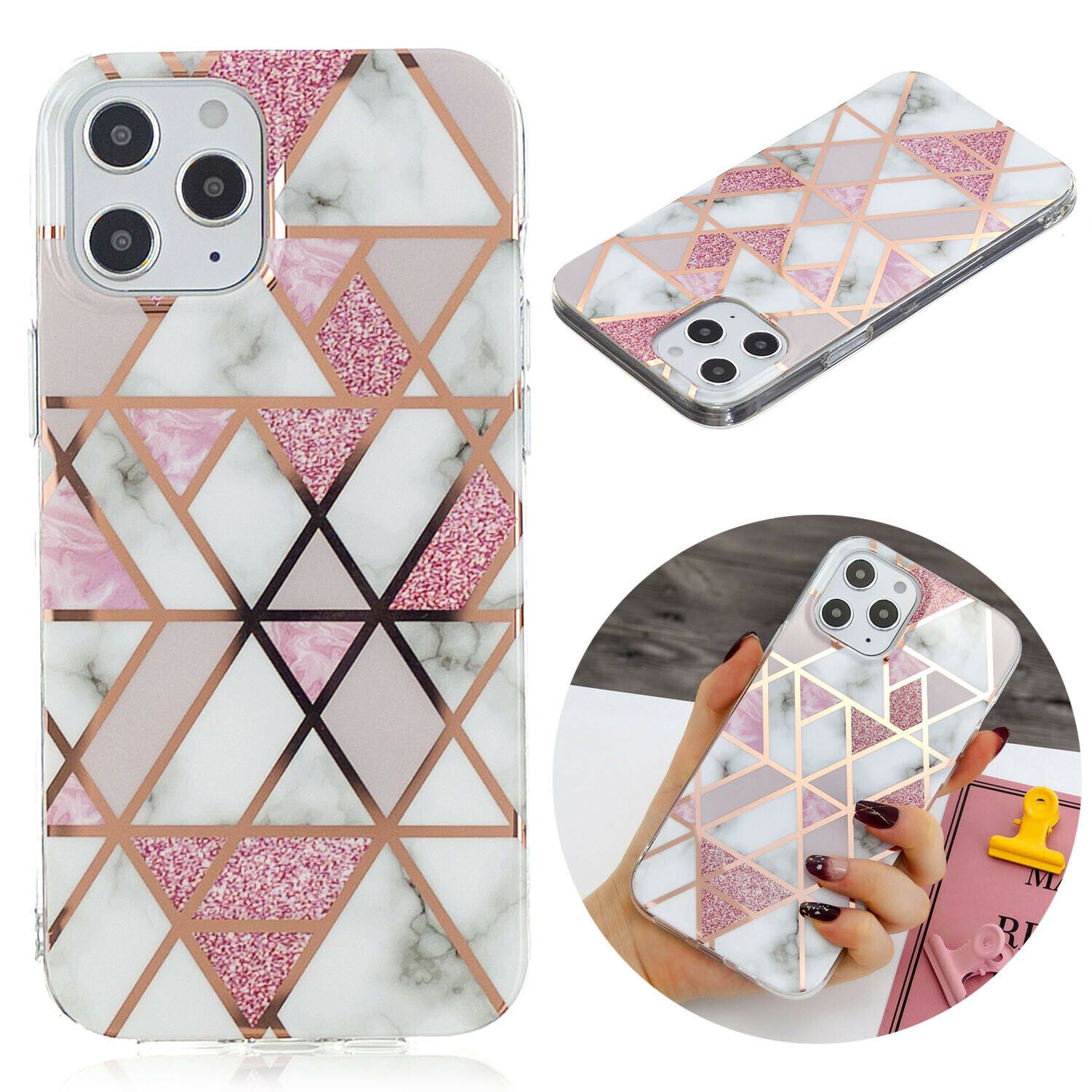 Marble Glossy Soft Slim Back Case For iPhone - carolay.co