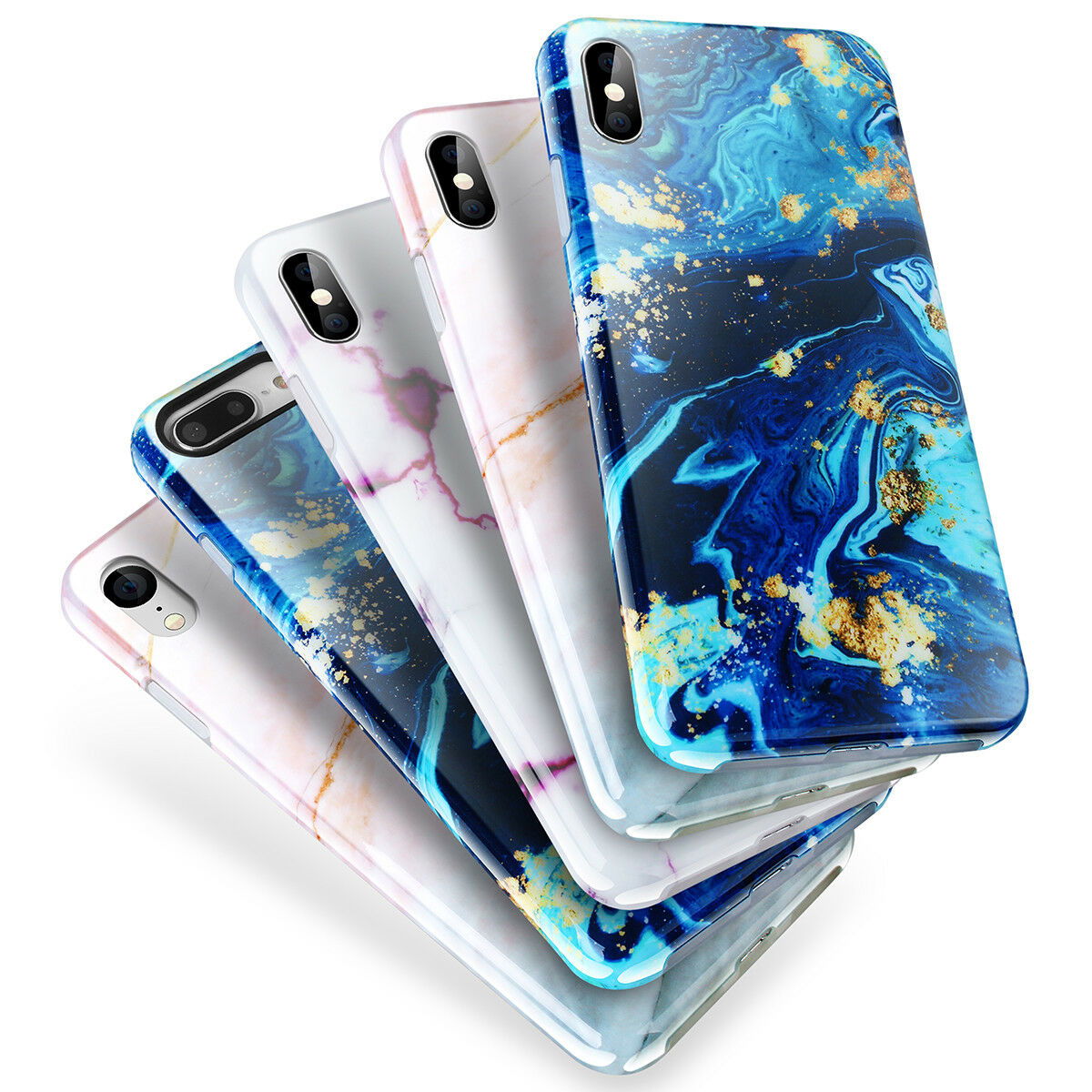 Marble Pattern Case Shockproof Hybrid Soft For iPhone - carolay.co