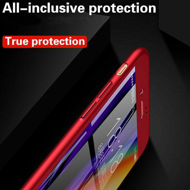Max+Tempered Glass Ultra Slim Phone Case Full Body For iPhone - carolay.co